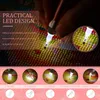 DIY naglar målning Hantverk LED -belysningspunkt Drill Pen 5D Diamond Målning USB uppladdningsbar broderi målningstillbehör