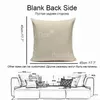 Pillow Music Series Remarque Imprimé Haute QuLity Cotton Linon décoratif Noir Blanc Couverture Boîtier de voiture Siège 45 45 cm