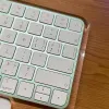 Tillbehör handledsstöd för iMac 2023 Magic TrackPad 2/3 tangentbord med ID numerisk akrylstativ Station Transparent Crystal Pad Bracket I1C8