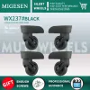 WX237 Bagage wielen voor trolley case instapkoffer vervangende wielen zwarte hoogwaardige rustige gebalanceerde duurzame casters