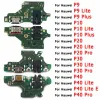 Laddningsport för Huawei P30 Pro P20 P10 P9 Plus P40 Lite E Laddningskortdelar USB -anslutningsplatta PCB Dock Flex Cable E