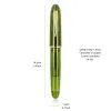 Jinhao 9019 Fountain Pen Limited Heartbeat m Nib Olive Green Transparent Barrel pour la calligraphie Signature A7555