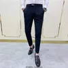 Pantalon de robe à hommes Slim Casual