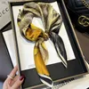 Eşarplar % gerçek ipek eşarp doğal kadınlar kare boyunlu eşarp çanta bağları shawl bandana foulard kadın küçük eşarplar bayanlar için yeni240409