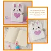 Notebooks Cadernos de viagem Fluffy Little Journal Personalizado Plush Plush Notebooks fofos do diário Girls Diário Caderno de desenhos animados de desenhos animados