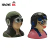 Haoye 1 PC 1/9 schaal Civil Pilots Figuren met glazen speelgoedmodel voor RC Plane Accessoires Hobby Color Army Green/Pink