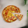 Dekorative Blumen 1PC Simulation Pizza Blöcke künstliches Essen Gemüse Brot Aufnahme Requisiten Keksküche Dekoration