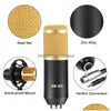 Микрофоны Профессионал BM 800 Studio Condenser Microphone Kit Kit Record Microfone Караоке со звуковой картой.