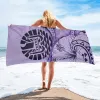 Цветная полинезийская племенная гибискус цветочный пляжный полотенце мягкий песок Бесплатный песок быстро сухой леди, женские детские душе