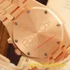 Zwitsers AP pols horloge Royal Oak Black Plate 18K Rose Gold Automatische mechanische heren Watch 25960or.OO.1185or.03