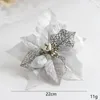 Decorative Flowers 22cm Christmas Artificial For Wedding Home Room Decoration Spring Autumn Garden Arch DIY Fake Plant Flower