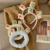 1pc Cute Funny Plush Headband Chinese Mahjong Headwear Non-slip Makeup Wash Face Hair Hoop Women Hair Accessories