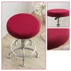 Pokrywa krzesełka okrągłe okładka stołek stołek elastyczne siedzisko domowe do domu prosta rozciąganie slipcover stałych kolorów