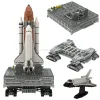 MOC High-Tech Space Shuttle Challenger Transporter Launchage Plateforme de construction Blocs de construction Rocket Airplane Model Bricks Toys Cadeaux