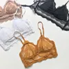 Roupa de ioga Sexy Bra Bra Mulheres Lace Deep U lombalada BRALETTE BRALETE FINE BRASSIERES ELUSTELES ELÁSTICA MELORES ELÁSTICAS TOPS TANDS