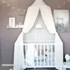 Ins Baby Room decor Mosquito Net Kid bed curtain canopy Round Crib Netting tent baldachin 240cm bedroom girl canopy cot240327