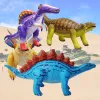 Anime dinosaures gonflables grands animaux bricolage mondial cosplay pvc pvc simulé jungle animaux en plein air