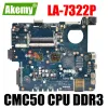 Motherboard Laptop motherboard For ASUS X53B K53B K53U X53U CMC50A Notebook Mainboard LA7322P DDR3 100% testing ok