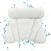 Baignier d'oreiller de support d'oreiller Batchage pour le cou et le dos Soft grand confort 3D accessoires de bain à remous en mailles avec 6 aspirations fortes