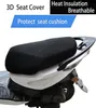 Motosiklet koltuk kapağı 3D petek güneş koruyucu ısı yalıtım koltukları Ara parçacığı örtüsü, scooter mop6724948 için nefes alabilen antislip yastık