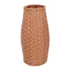 Vaser Rattan Vase Decor Flower Arrangement Dekorativ simulering Vävt korg Kontor PVC Imitation Desktop Adornment Roman