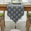 Rustique Table Runner Lavorable Floral Tree Mather avec gland, pour Doiner Scarf Dining Coffee Home Tabletop Decoration