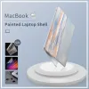 Cases DIY Watercolor Laptop Case For MacBook Air 13 Case Hard Cover Laptop Sleeve M1 A2338 For Macbook Air 13 A2337 Case Accessories