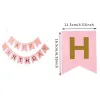 1set Happy Birthday Letter Banner Rose Gold blue Confetti Birthday Party Decorations Baby Shower Gift Sswallowtail Hot Stamping