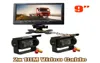 2x 18 LED IR Car Reversing Backup Camera Waterproof 9quot LCD Monitor for Bus Trailer Rear View Kit9350432