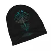 Boinas yggdrasil fases lunar árboles de vida skullies gorro hip hop hombres mujeres con tapas de aire libre múltiples múltiples tejido