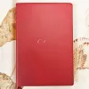 Planerare CT Luxury Notebook Red Color Leather Quality Paper Writing Stylish 146 Storlek