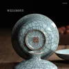 Чашки блюдцы Wzamony китайская Longquan Celadon Фарфоровая Gaiwan China Peatcups Boucerea Mouw