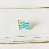 Uruguay National Flag brodery Patches Badge Shield and Square Shape Pin un ensemble sur la décoration de sac à dos du brassard en tissu