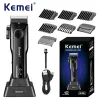 Kemei Hair Clipper Professional Hair Trimmer Led Display Barber Clipper Electric Hair Snijmachine met oplaadbasis KM-5082