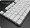 Acessórios Diy Blank Keycaps Branco 61/64/68/71/78/87/100/104/108 ANSI espessura de chave PBT para o teclado mecânico do XDA Switches mecânicos