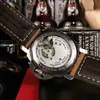 Beweging Luxe Mechanisch horloge Zwitserse automatische saffierspiegel 47 mm 13 mm geïmporteerd lederen bandmerk Waterdichte designer polshorloges roestvrij CS4E