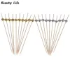 100pcs 12cm Fruit Snack Fork Bamboo Sticks Pearl Party Wedding Festival Supplies Wooden Toothpick Cocktail Food Skewer Picks