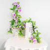 Fiori decorativi Rosa artificiale Ivy Vine Real Touch Silk Flower Home Hanging Ghirland Party Decor del matrimonio