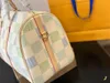 Reisbagage pakket keepall kleur check ontwerp schouder messenger pakketten koppeling handtas lederen designer tas draagtas lousis vouton tassen