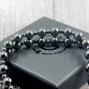 Pendant Necklaces Magnetic hematite 8mm round bead necklace for treating black jewelry for men and women HN023Q