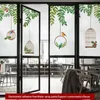 Adesivi per finestre Nordic Green Plants Film Privacy Adesivo in vetro colorato trasparente COPAGGIO OPACI