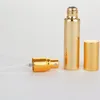 Storage Bottles 10ml Glass Plating Spray Perfume Bottle Atomizer Empty Cosmetic Vials Container Gold Silver Black LX2534