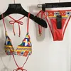 Designer Brand Bikini's vrouwen sexy badmode zomer zwempak bloemen printen strand sexy buiten zwembadfeestje