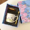 Керамики Creative Tulip Cups Creative с крышками для домашних подарочных коробок для бытовых центров кофейных кружек.