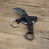 Kampanj KS2064 Karambit Knife 8CR13MOV Satin/Stone Wash Blade G10 Handtag Foldande klövknivar Utomhus Taktiska knivar med detaljhandelslådan