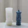 Rzymska silikonowa świeca pleśń 3D Nordic Kingdom Wzór aromaterapii gips gips gips formy