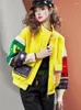 Jackets femininos Jacket European Station Top 2024 Autumn/Winter High High Personalized Baseball Jersey Plexush Coat P0007