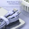 ToCKI USB Cable ładowarki 3A Telefon komórkowy typ C Szybki przewód ładujący dla Samsung S22 Huawei Redmi OnePlus USB Drut danych