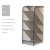 Creative Transparent Oblique Insert Pen Holder Student Desktop Pen Hucket Storage Box Stationery Organizer Office Pen Holder