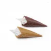 Decorative Flowers 5Pcs Fake Ice Cream Cone Model Simulation Cake Artificial Food For Dessert Shop Window Display Props Party Decor Kids Toy